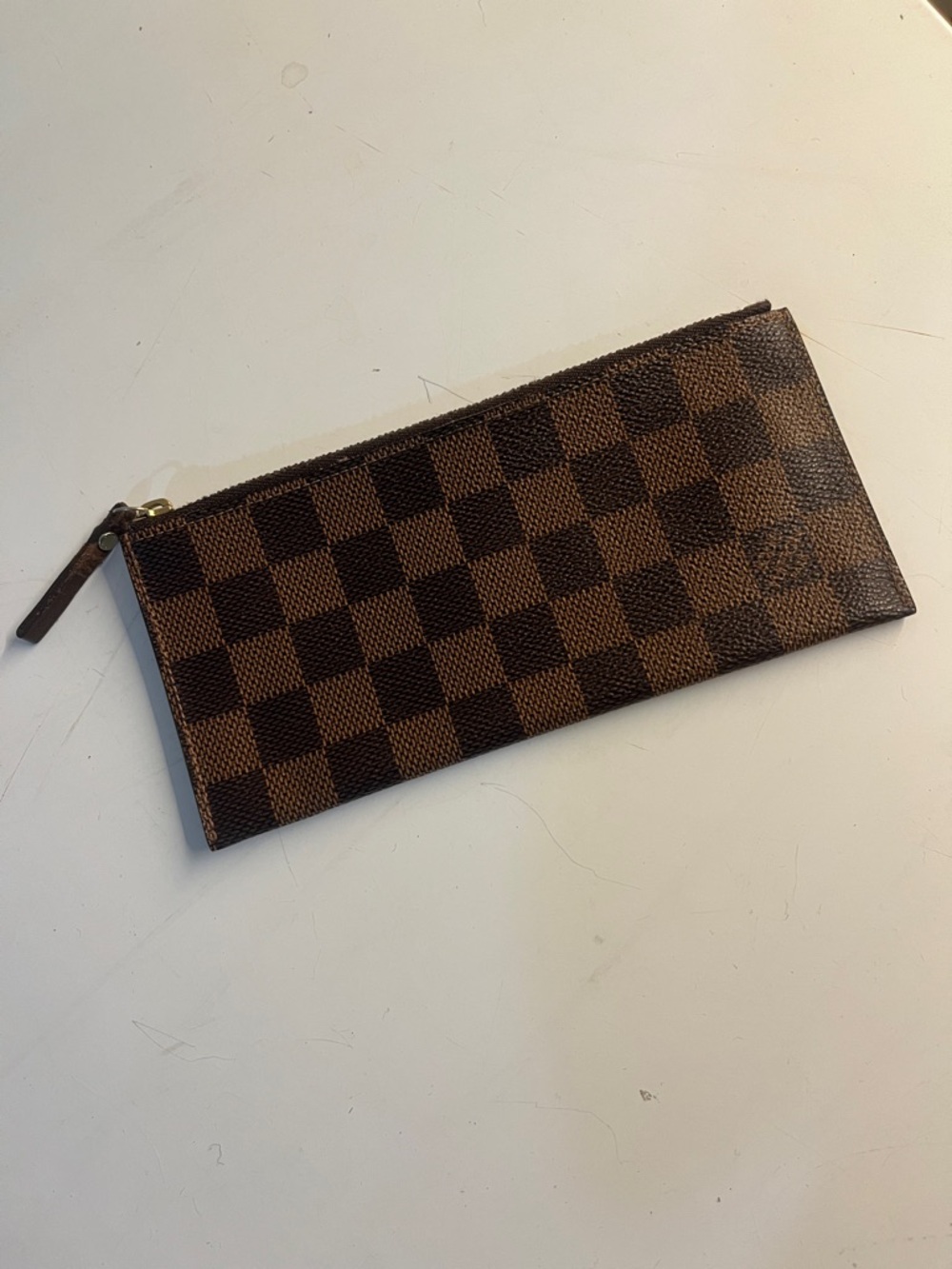 Louis Vuitton Brown Damier Zippered Pouch